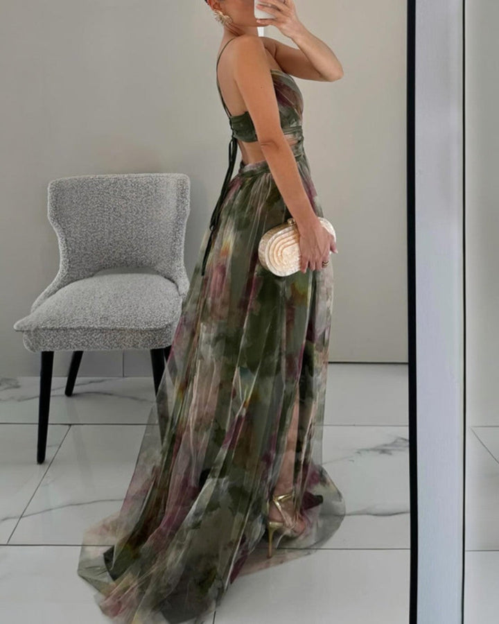 Federica | Abito Maxi Eleganza Floreale