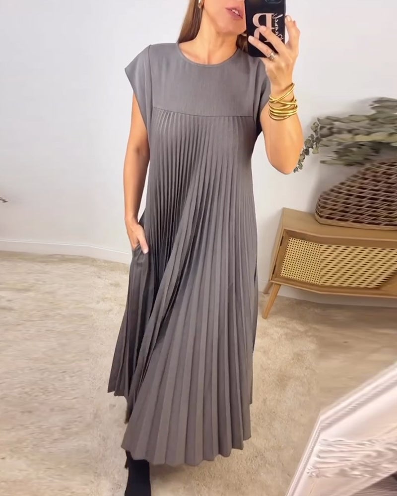 Martina | Abito Plissettato Senza Maniche