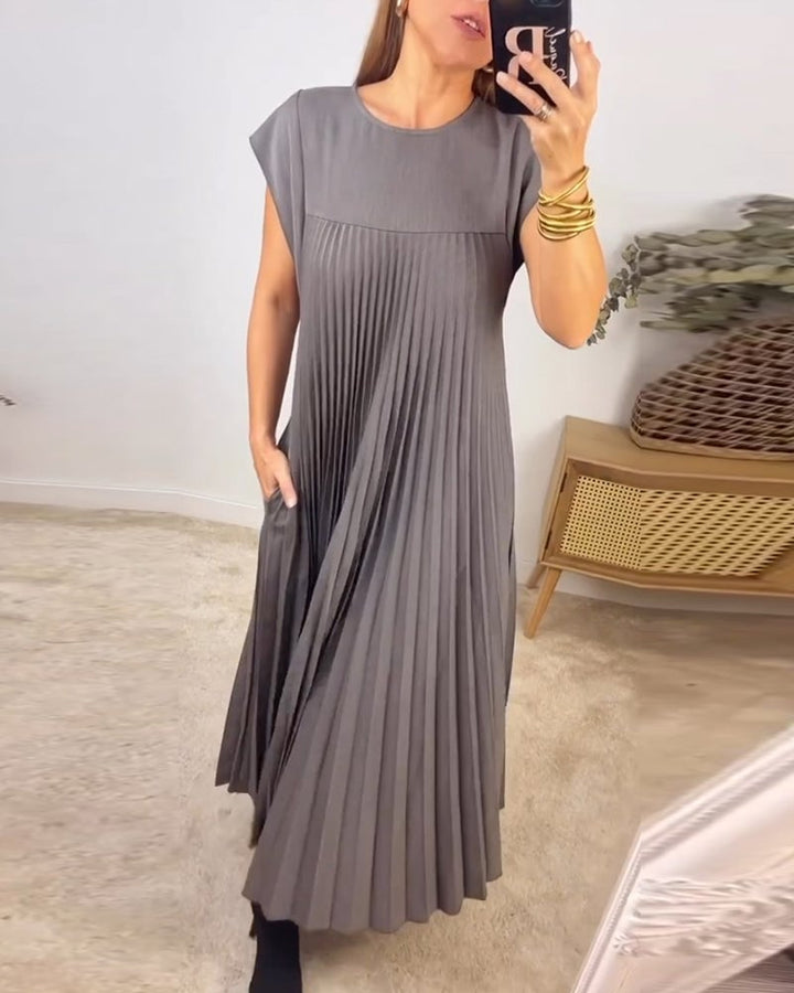 Martina | Abito Plissettato Senza Maniche