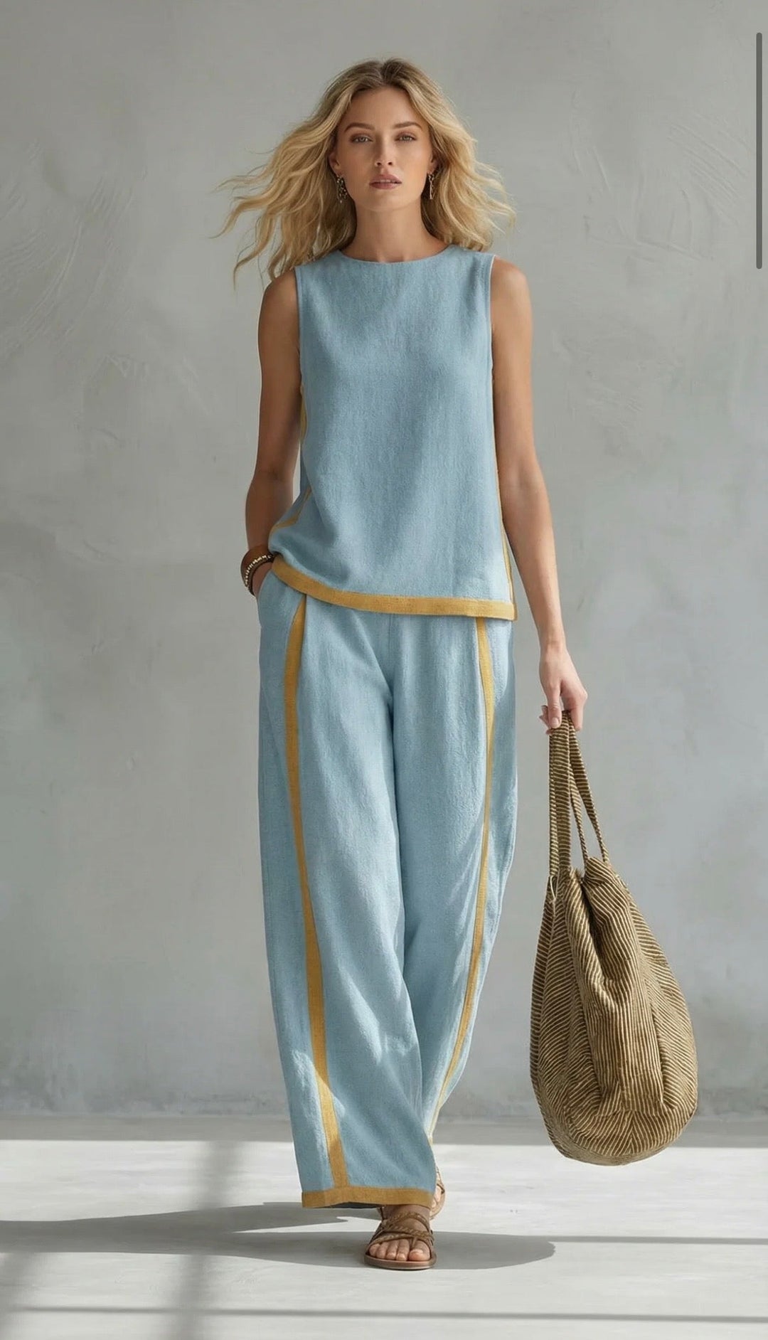 Giorgia - Leila | Set Elegante in Cotone e Lino