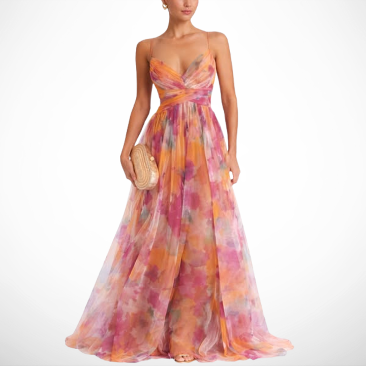 Federica | Abito Maxi Eleganza Floreale