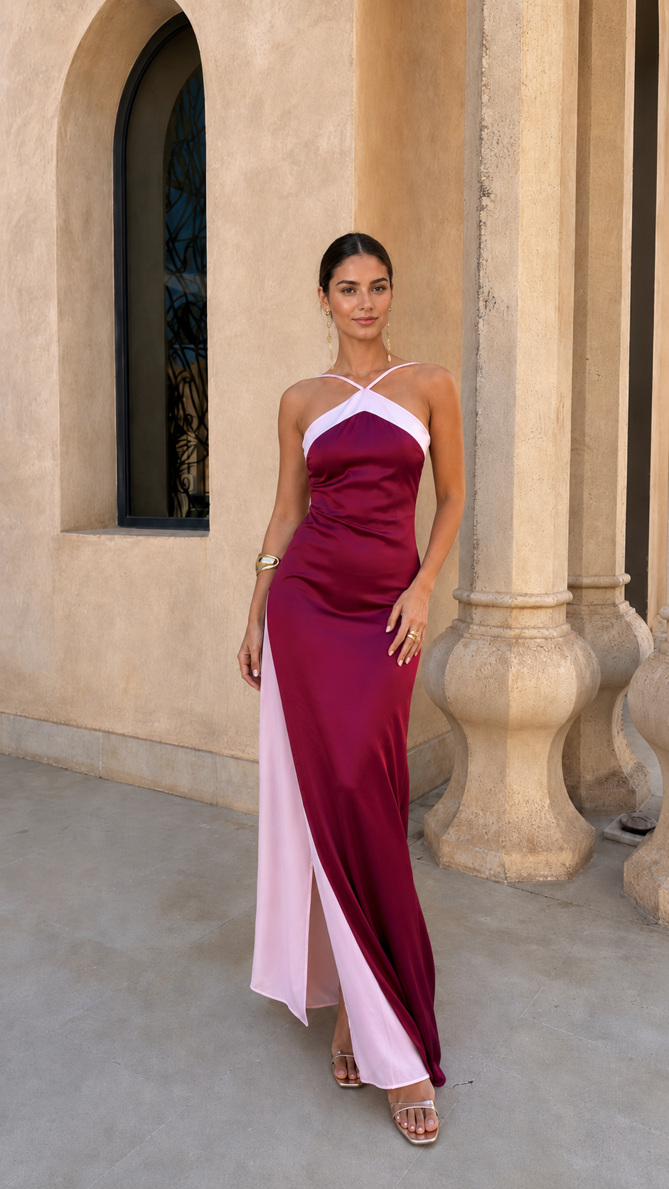 Ocevara™ Abito di Lusso Bordeaux