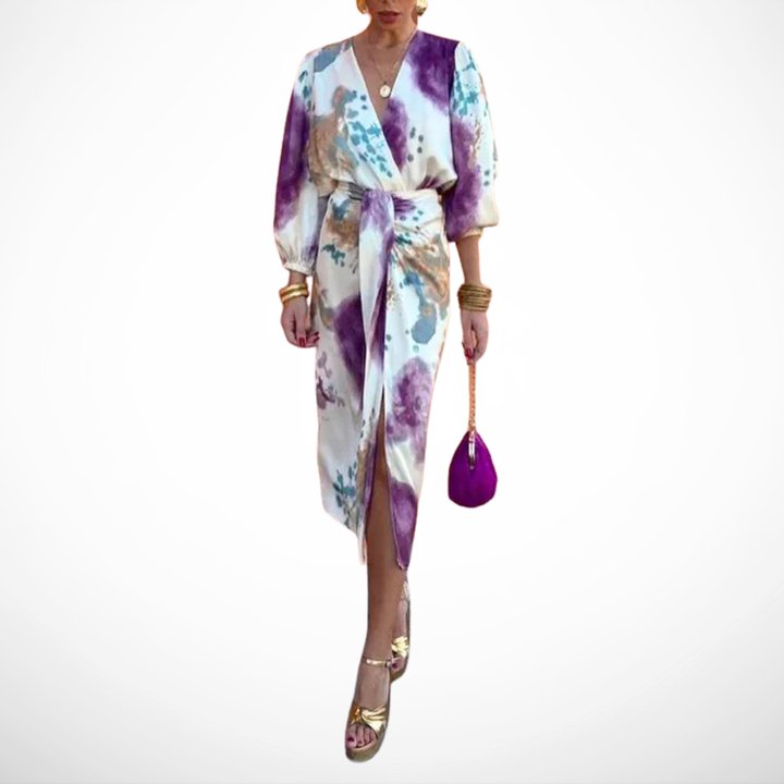 Laura | Midi Elegante con Motivi Raffinati