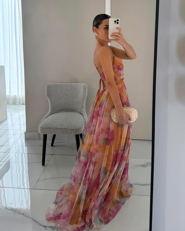 Federica | Abito Maxi Eleganza Floreale