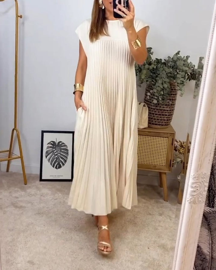 Martina | Abito Plissettato Senza Maniche