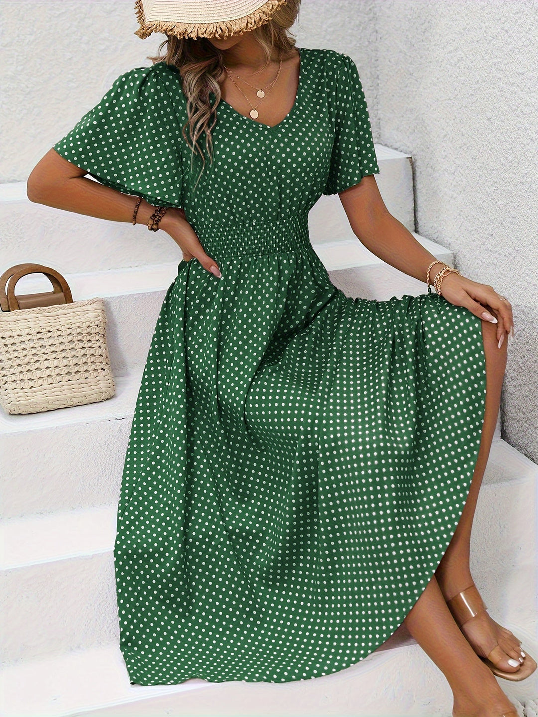 Caterina | Abito Elegante Pois Élisa