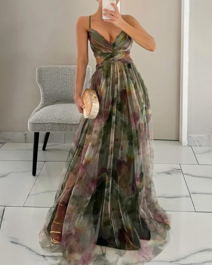 Federica | Abito Maxi Eleganza Floreale