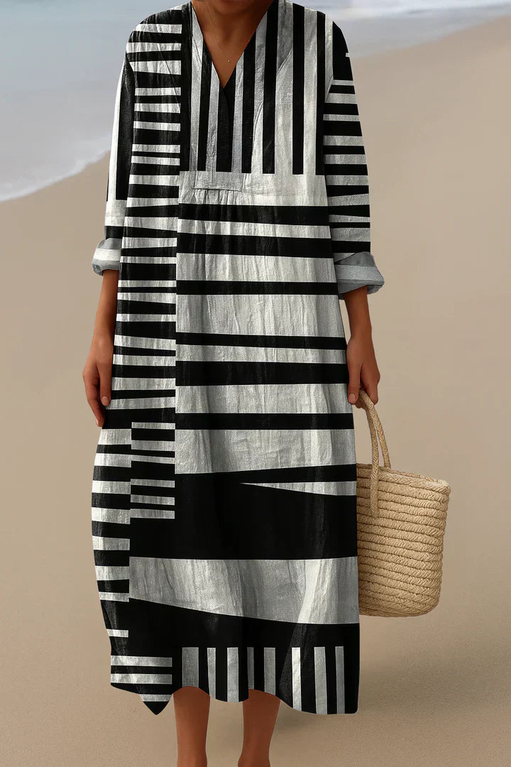 ELARA™ | ABITO MAXI MONOCROMATICO
