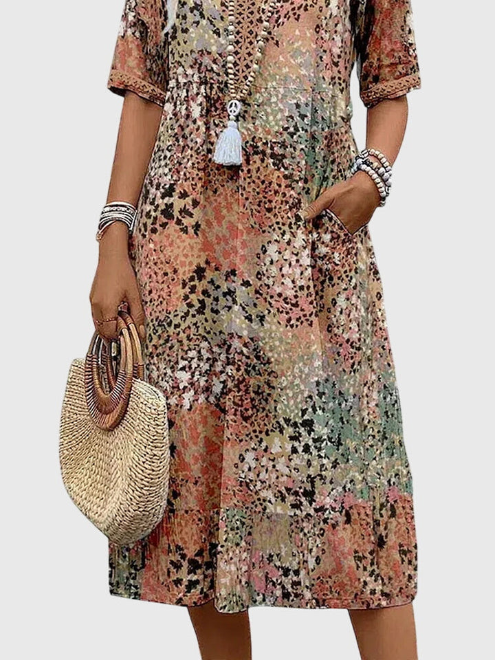 Bella | Elegante Abito Midi Floreale