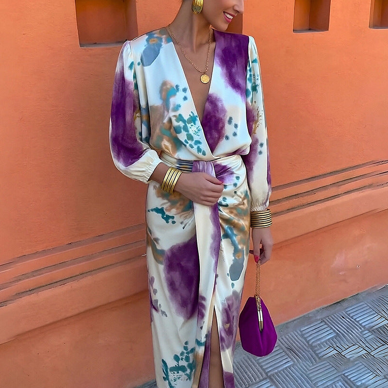 Laura | Midi Elegante con Motivi Raffinati