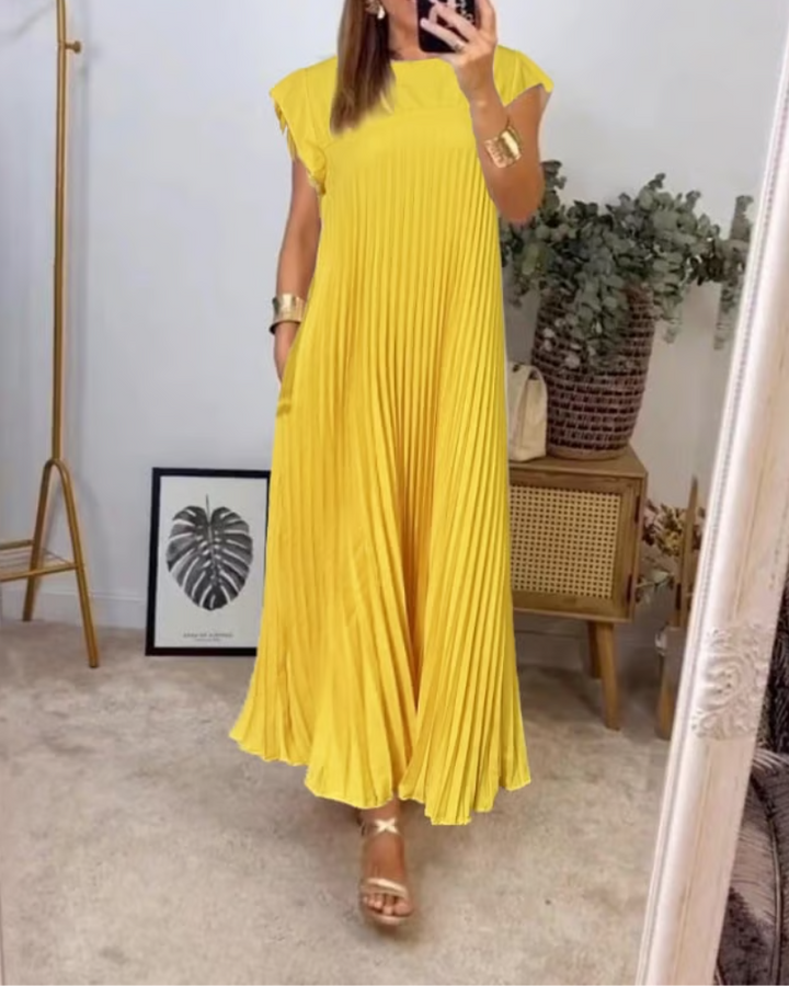 Martina | Abito Plissettato Senza Maniche