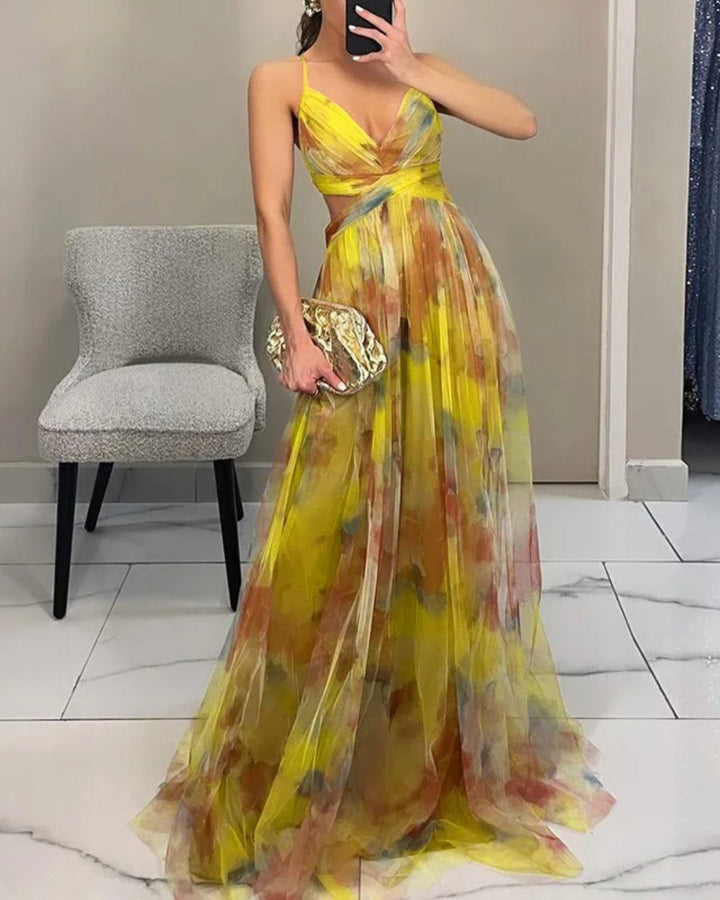 Federica | Abito Maxi Eleganza Floreale