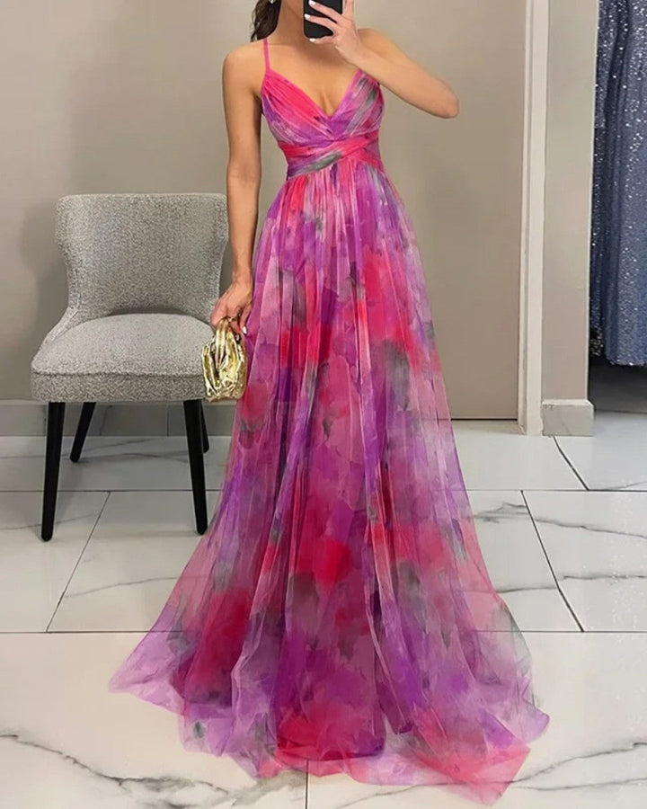 Federica | Abito Maxi Eleganza Floreale