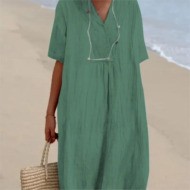 Silvana™ | Abito Maxi Testurizzato Relax