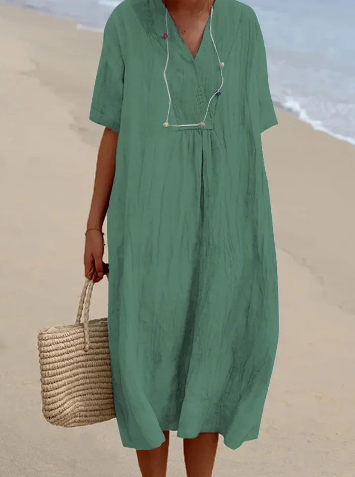 Silvana™ | Abito Maxi Testurizzato Relax