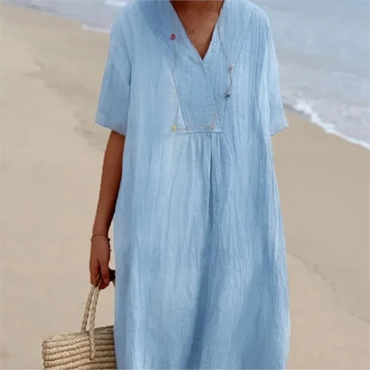 Silvana™ | Abito Maxi Testurizzato Relax