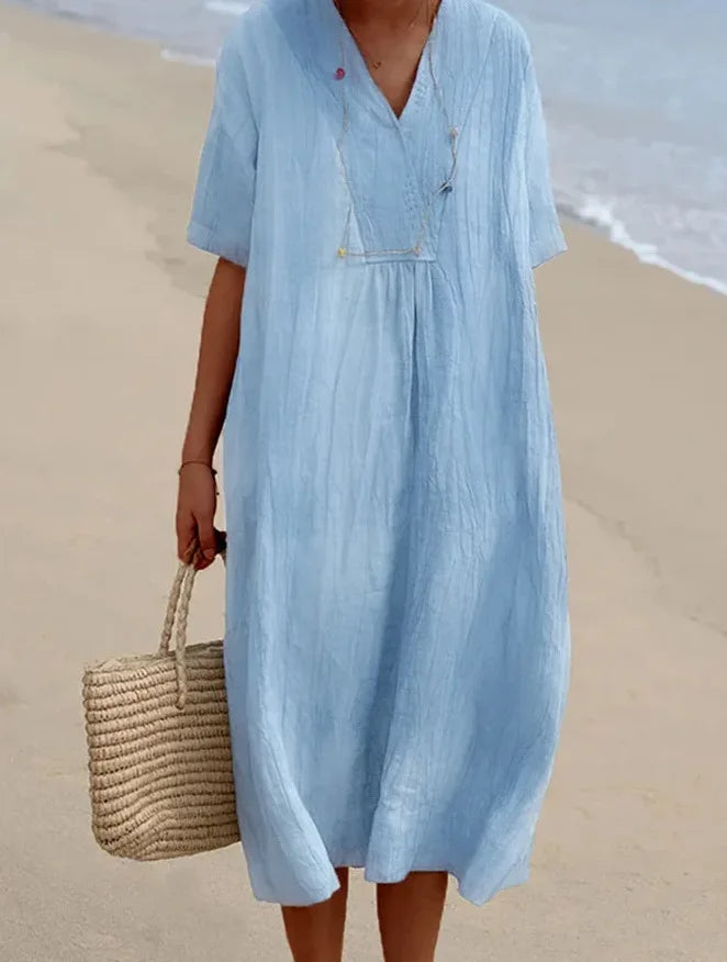 Silvana™ | Abito Maxi Testurizzato Relax