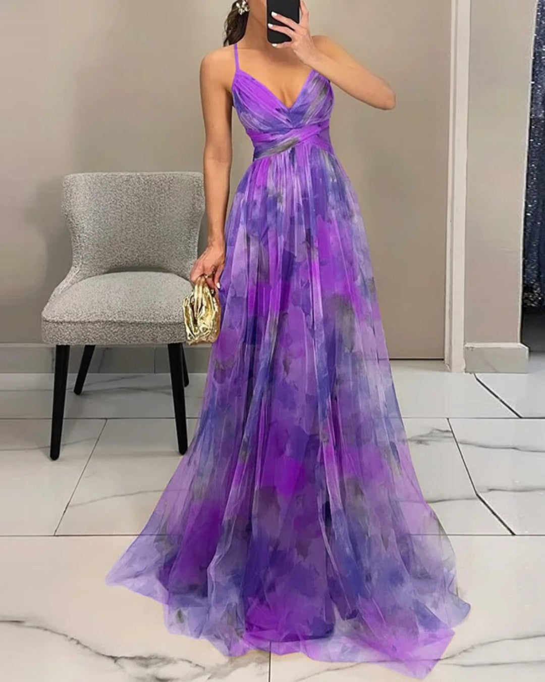 Federica | Abito Maxi Eleganza Floreale
