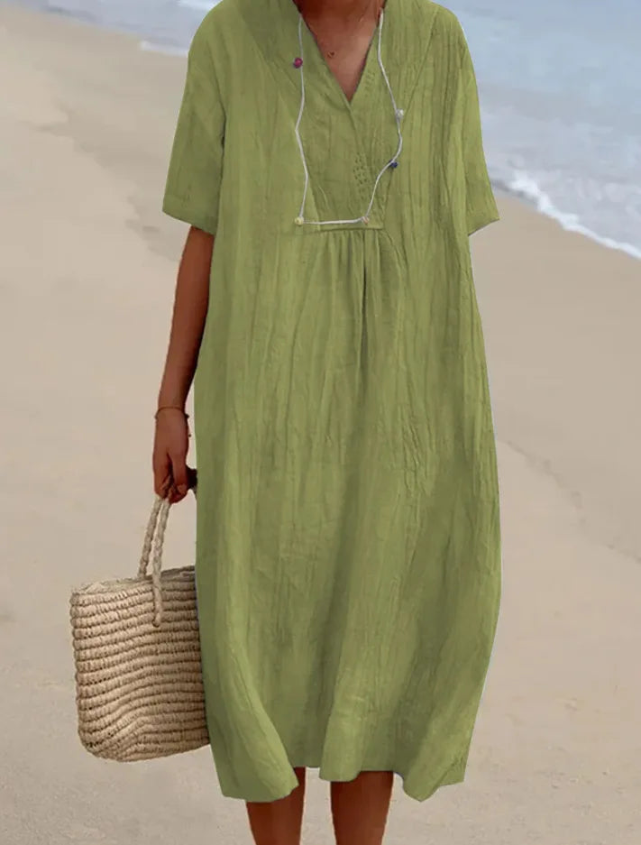 Silvana™ | Abito Maxi Testurizzato Relax