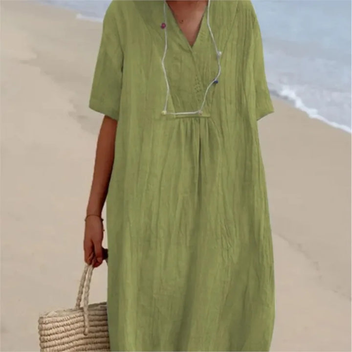 Silvana™ | Abito Maxi Testurizzato Relax
