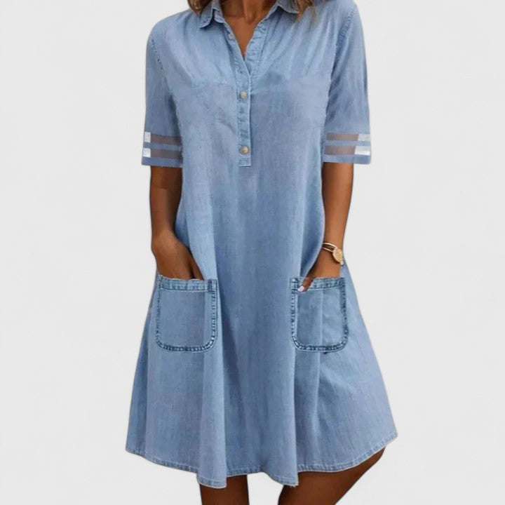 Brittany | Vestito in Denim Flattering