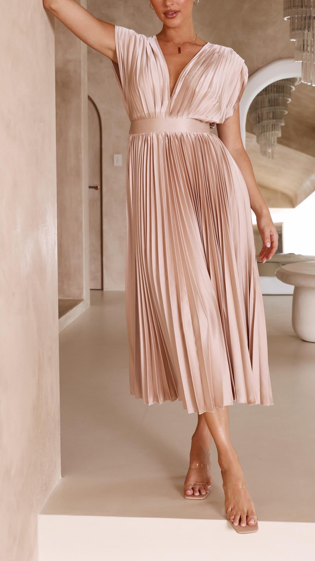 Carla | Abito Elegante Plisettato