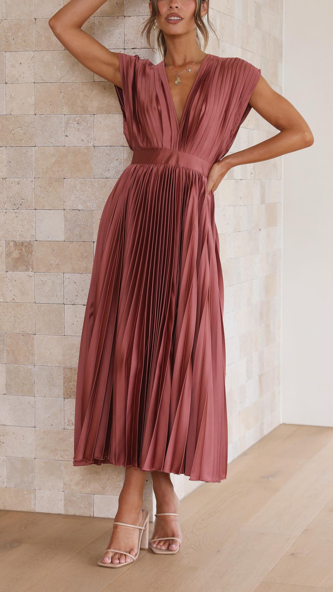 Carla | Abito Elegante Plisettato