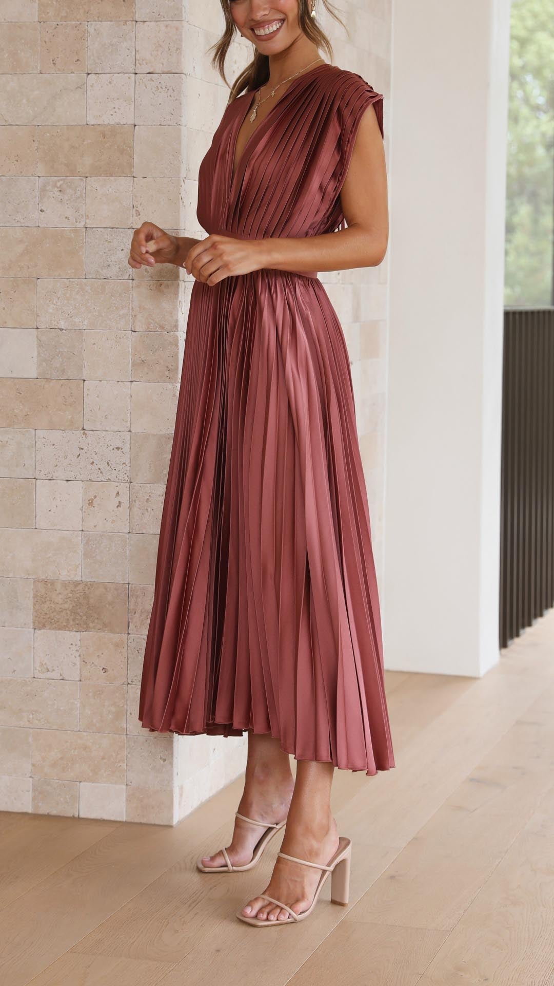 Carla | Abito Elegante Plisettato