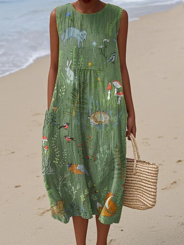 Hope™ Woodland Midi-abito