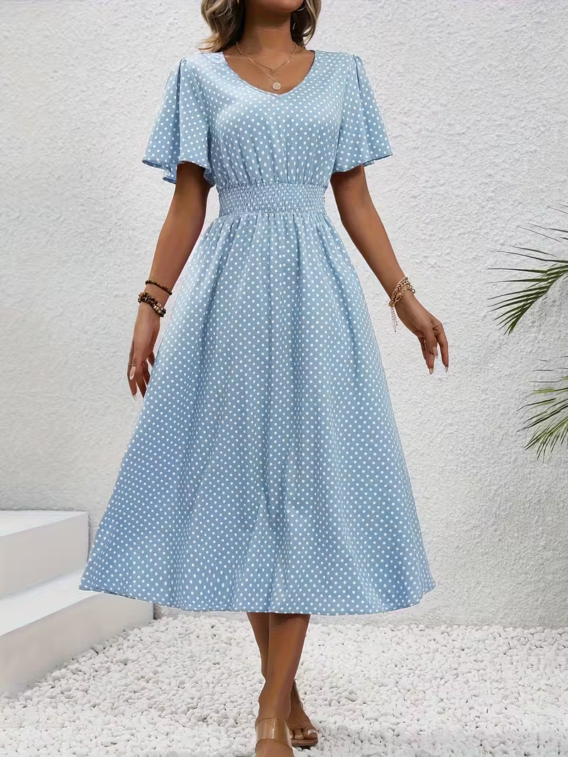 Caterina | Abito Elegante Pois Élisa