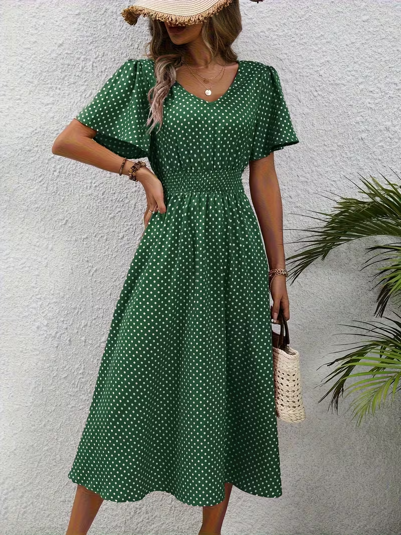 Caterina | Abito Elegante Pois Élisa