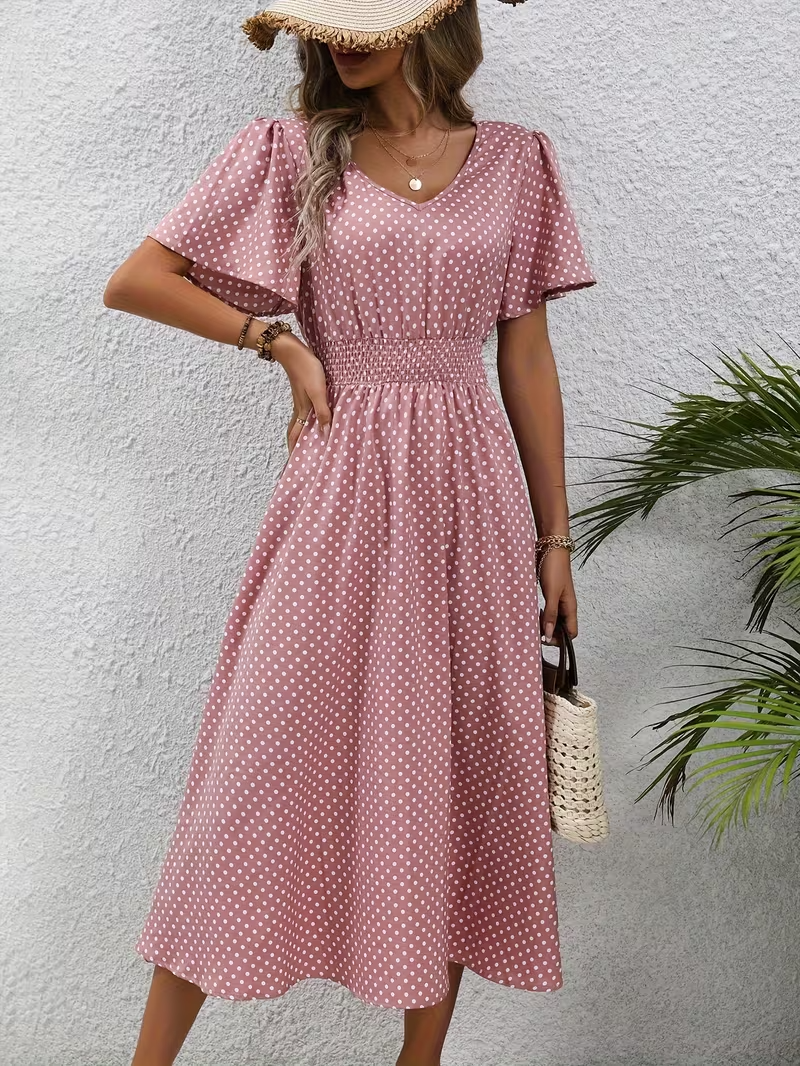 Caterina | Abito Elegante Pois Élisa