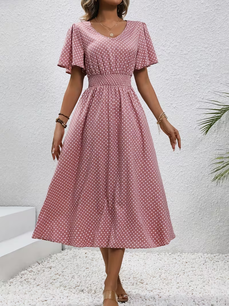 Caterina | Abito Elegante Pois Élisa