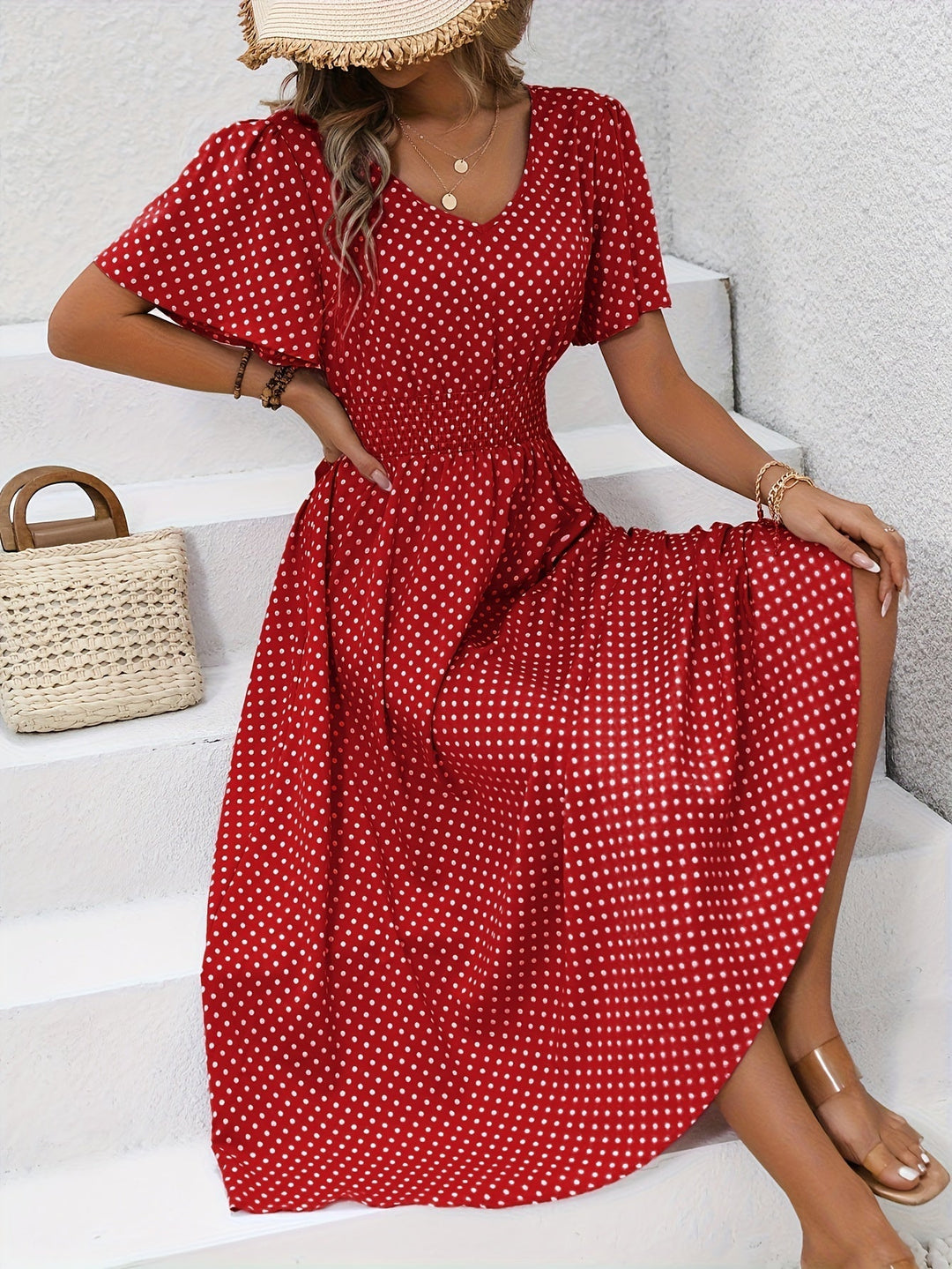 Caterina | Abito Elegante Pois Élisa