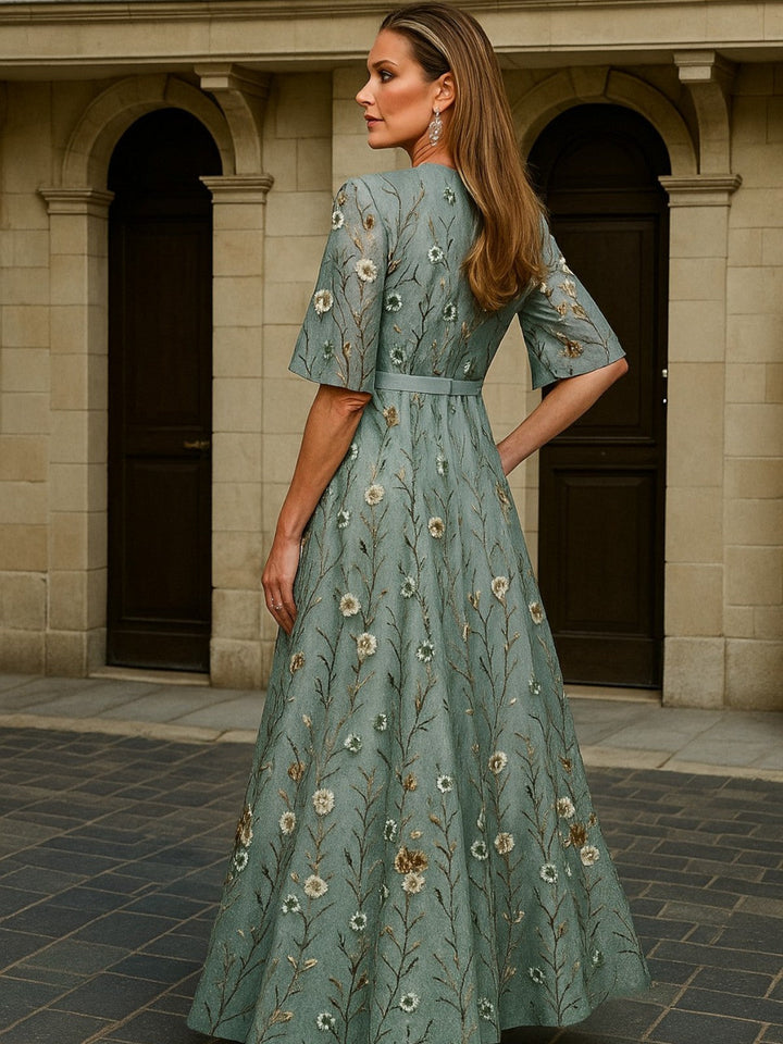 Aurora | Abito Lungo Eleganza Botanica