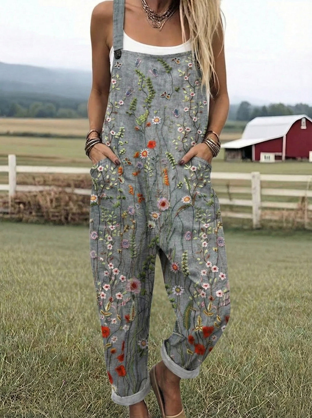 LS™ | Pantaloni da Giardino Stampati Comfort Fit