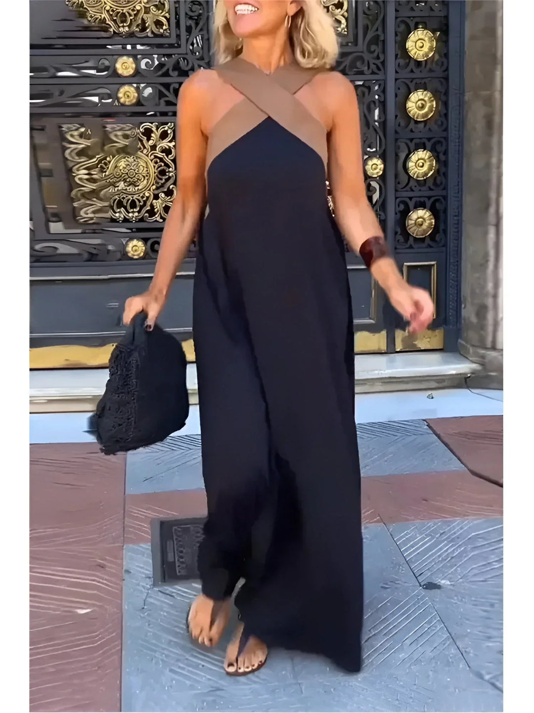 Quirine™ | Abito Maxi con Scollo a V