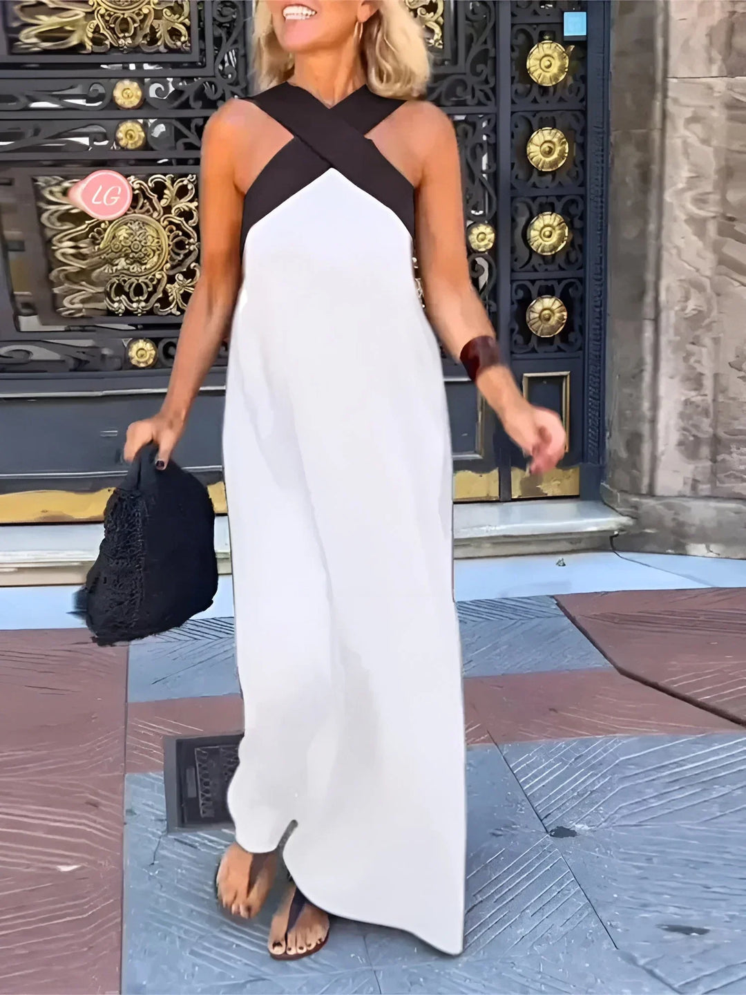 Quirine™ | Abito Maxi con Scollo a V