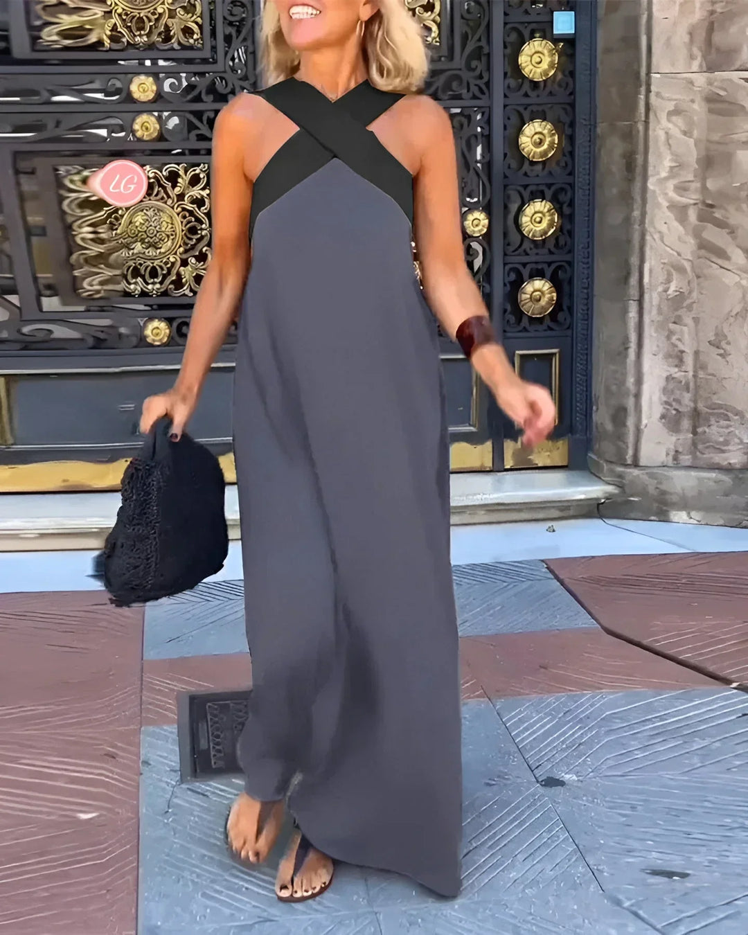 Quirine™ | Abito Maxi con Scollo a V